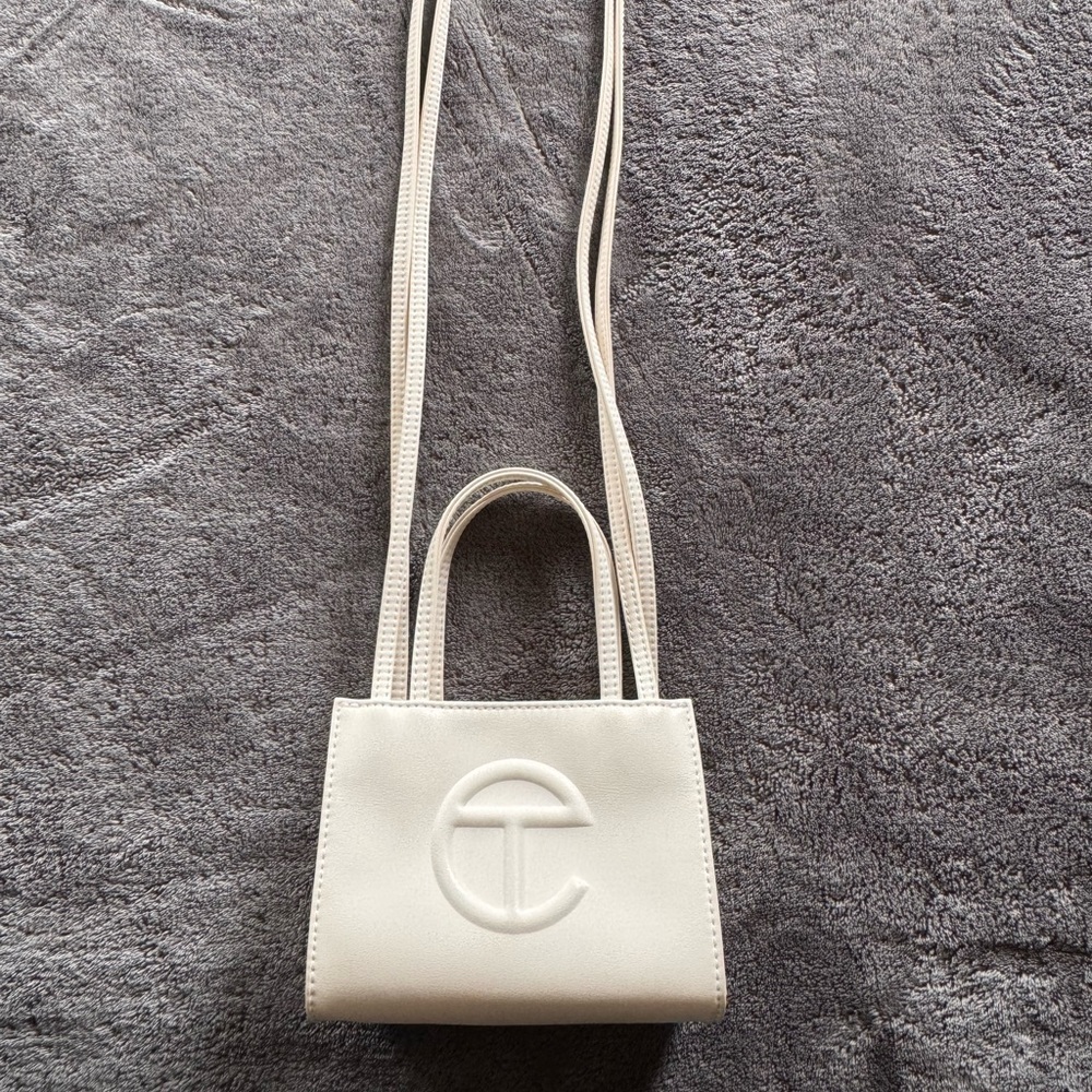 Mini White Telfar Bag
